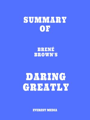 cover image of Summary of Brené Brown's Daring Greatly